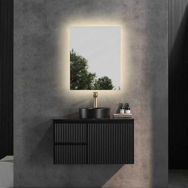 Brindabella Wall Hung PVC Cabinet 900mm (Matte Black) Poseidon