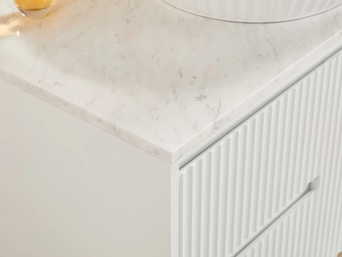 Brindabella Wall Hung PVC Cabinet 900mm (Matte White) Poseidon