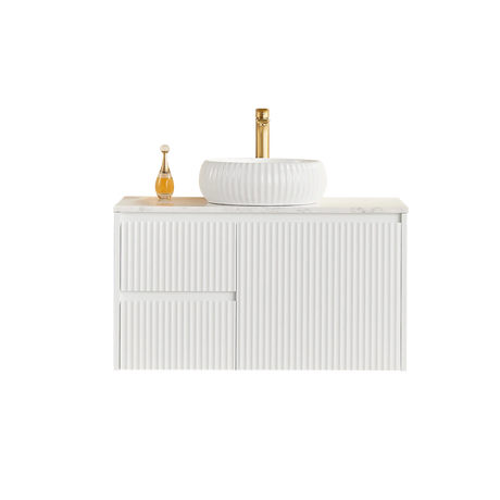 Brindabella Wall Hung PVC Cabinet 900mm (Matte White) Poseidon