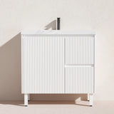 Brighton Freestanding PVC Vanity 900mm (Matte White) Poseidon