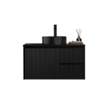 Brindabella Wall Hung PVC Cabinet 900mm (Matte Black) Poseidon