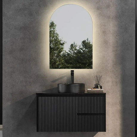 Brindabella Wall Hung PVC Cabinet 900mm (Matte Black) Poseidon