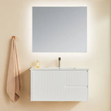 Brindabella Wall Hung PVC Cabinet 900mm (Matte White) Poseidon