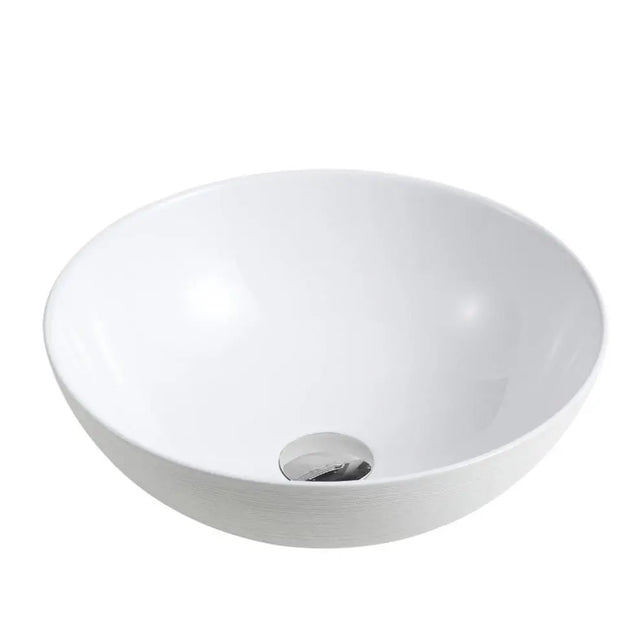 Chur 03 Counter-top Round-edged Square Basin - Touchline White mercioaustralia