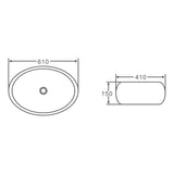 Chur 33 Counter-top Oval Basin - Matt Black mercioaustralia