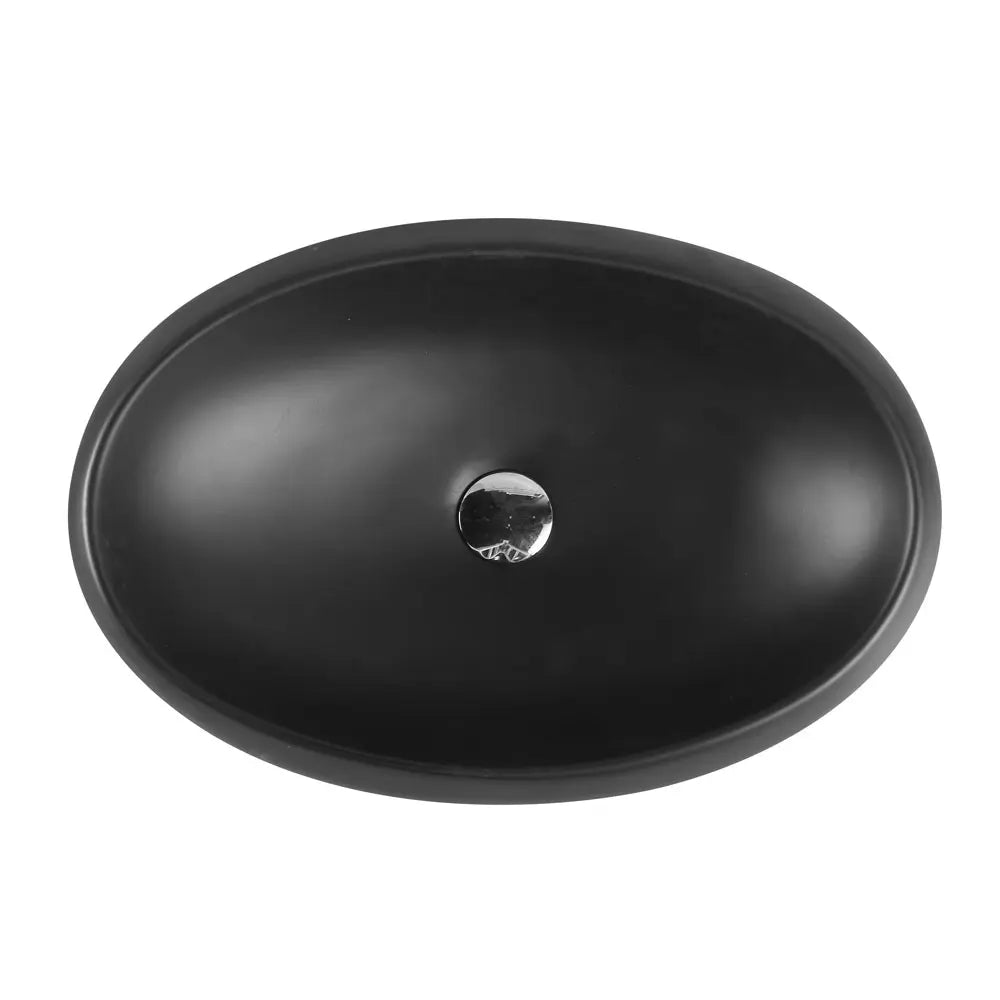 Chur 33 Counter-top Oval Basin - Matt Black mercioaustralia