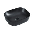 Chur 43 Counter-top Round-edged Square Basin - Matt Black mercioaustralia