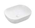 Chur 43 Counter-top Round-edged Square Basin - Matt White mercioaustralia
