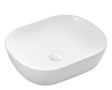 Chur 46 Counter-top Round-edged Square Basin - Matt White mercioaustralia