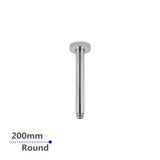 200mm Chrome Ceiling Shower Arm Aquaperla