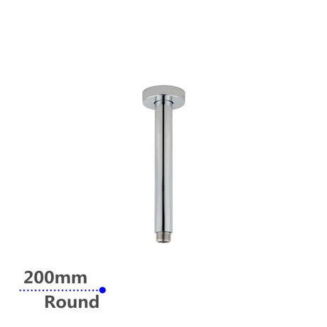 200mm Chrome Ceiling Shower Arm Aquaperla
