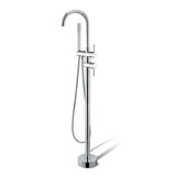 Chrome Freestanding Tap with Handheld Shower Aquaperla