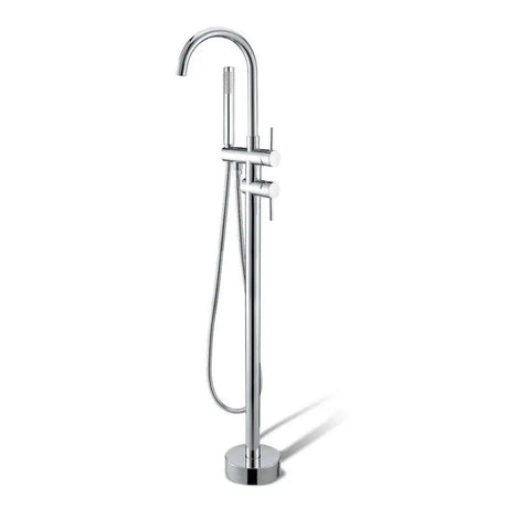 Chrome Freestanding Tap with Handheld Shower Aquaperla