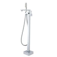 Chrome Freestanding Tap with Handheld Shower Aquaperla