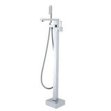 Chrome Freestanding Tap with Handheld Shower Aquaperla