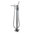 Chrome Freestanding Tap with Handheld Shower Aquaperla