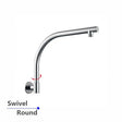 Chrome Wall Shower Arm Aquaperla