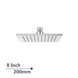 200mm Chrome Shower Head Aquaperla