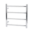 Chrome Heated Towel Rack 4 Bars Aquaperla