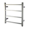 Chrome Heated Towel Rack 4 Bars Aquaperla