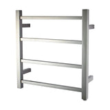 Chrome Heated Towel Rack 4 Bars Aquaperla
