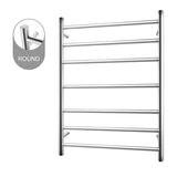 Chrome Heated Towel Rack 7 Bars Aquaperla