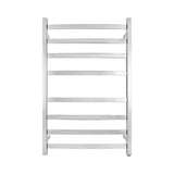 Chrome Heated Towel Rack 8 Bars Aquaperla