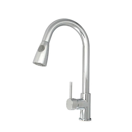 Chrome Pull Out Kitchen Mixer Aquaperla