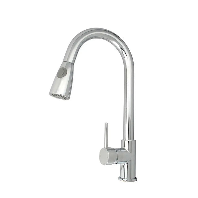 Chrome Pull Out Kitchen Mixer Aquaperla