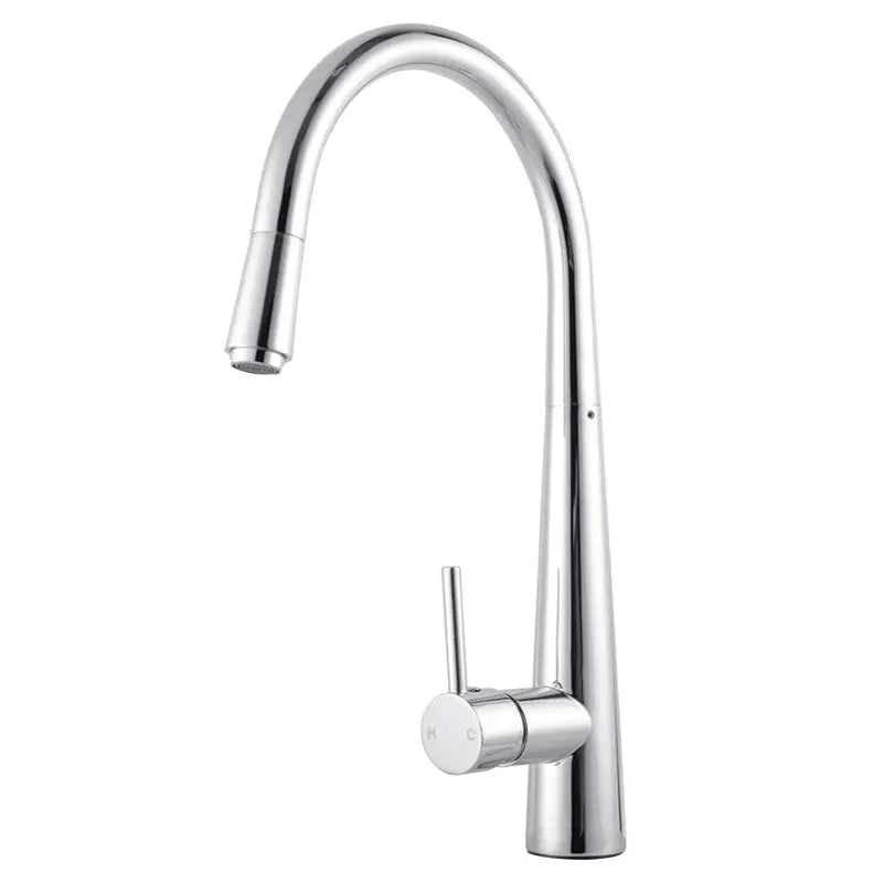 Chrome Pull Out Kitchen Mixer Aquaperla