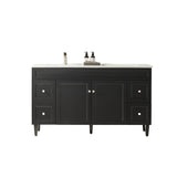 Harrington Floor PVC Cabinet Vanity 1500mm (Single Bowl/Double Bowl) (Matte Black) Poseidon