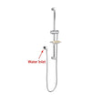 Chrome Shower Rail with Soap Dish Aquaperla