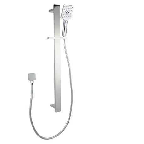 Chrome Shower Rail with Handheld Shower Aquaperla
