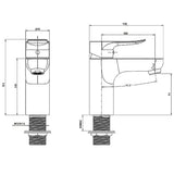 Chrome Basin Mixer Aquaperla
