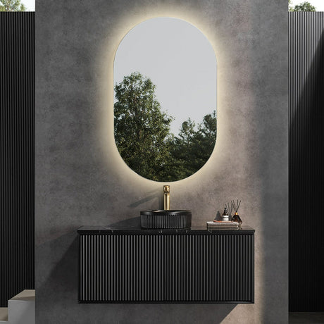 Kirribilli Wall Hung PVC Cabinet 1200mm Matte Black (Single/Double Bowl) - Clearance Poseidon