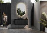 Kirribilli Wall Hung PVC Cabinet 1200mm Matte Black (Single/Double Bowl) - Clearance Poseidon