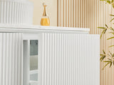 Kirribilli Wall Hung PVC Cabinet 1200mm Matte White (Single/Double Bowl) - Clearance Poseidon