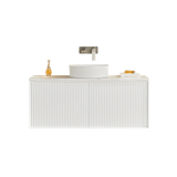 Kirribilli Wall Hung PVC Cabinet 1200mm Matte White (Single/Double Bowl) - Clearance Poseidon