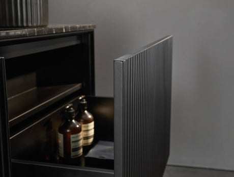 Kirribilli Wall Hung PVC Cabinet Matte Black 1500mm (Single/Double Bowl) - Clearance Poseidon