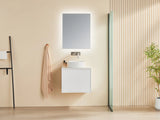 Kirribilli Wall Hung PVC Cabinet 600mm (Matte White) - Clearance Poseidon