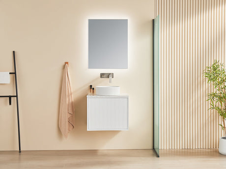 Kirribilli Wall Hung PVC Cabinet 600mm (Matte White) - Clearance Poseidon