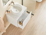 Kirribilli Wall Hung PVC Cabinet 600mm (Matte White) - Clearance Poseidon