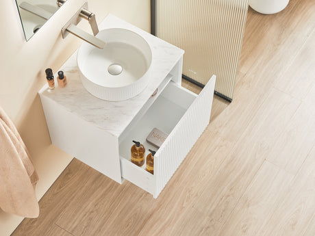 Kirribilli Wall Hung PVC Cabinet 600mm (Matte White) - Clearance Poseidon