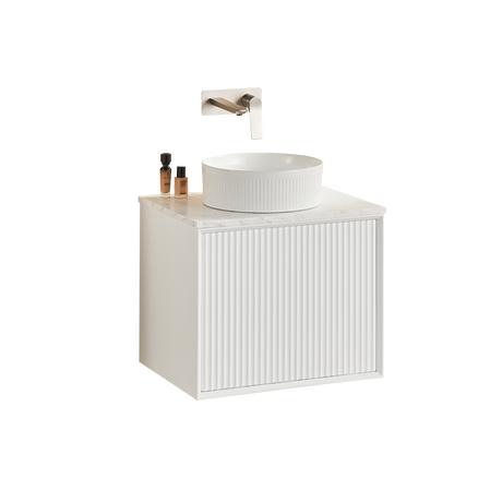 Kirribilli Wall Hung PVC Cabinet 600mm (Matte White) - Clearance Poseidon