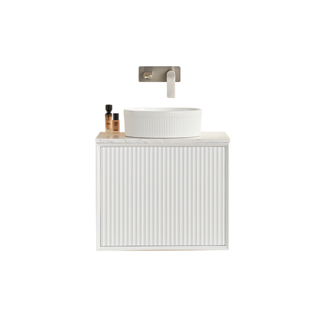 Kirribilli Wall Hung PVC Cabinet 600mm (Matte White) - Clearance Poseidon