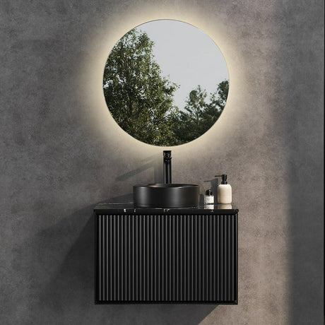 Kirribilli Wall Hung PVC Cabinet 750mm (Matte Black) - Clearance Poseidon