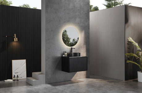 Kirribilli Wall Hung PVC Cabinet 750mm (Matte Black) - Clearance Poseidon