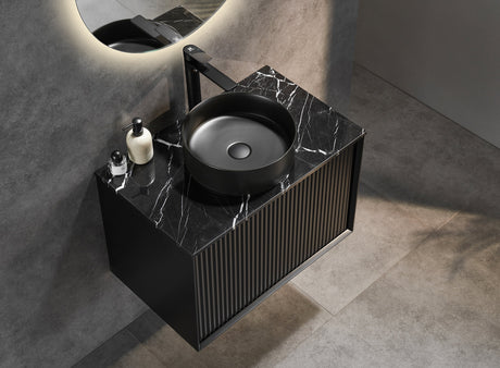 Kirribilli Wall Hung PVC Cabinet 750mm (Matte Black) - Clearance Poseidon