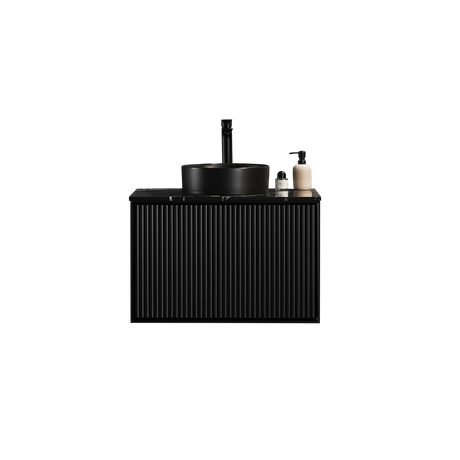 Kirribilli Wall Hung PVC Cabinet 750mm (Matte Black) - Clearance Poseidon