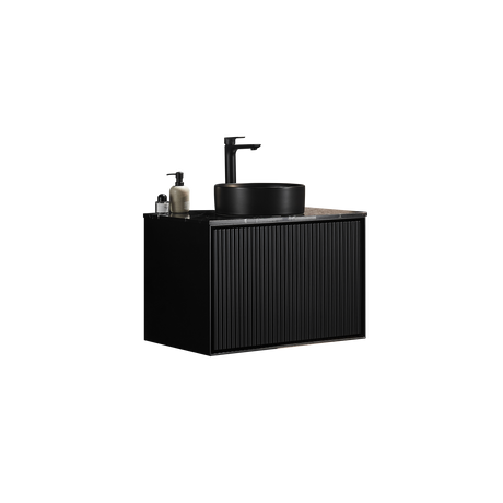 Kirribilli Wall Hung PVC Cabinet 750mm (Matte Black) - Clearance Poseidon